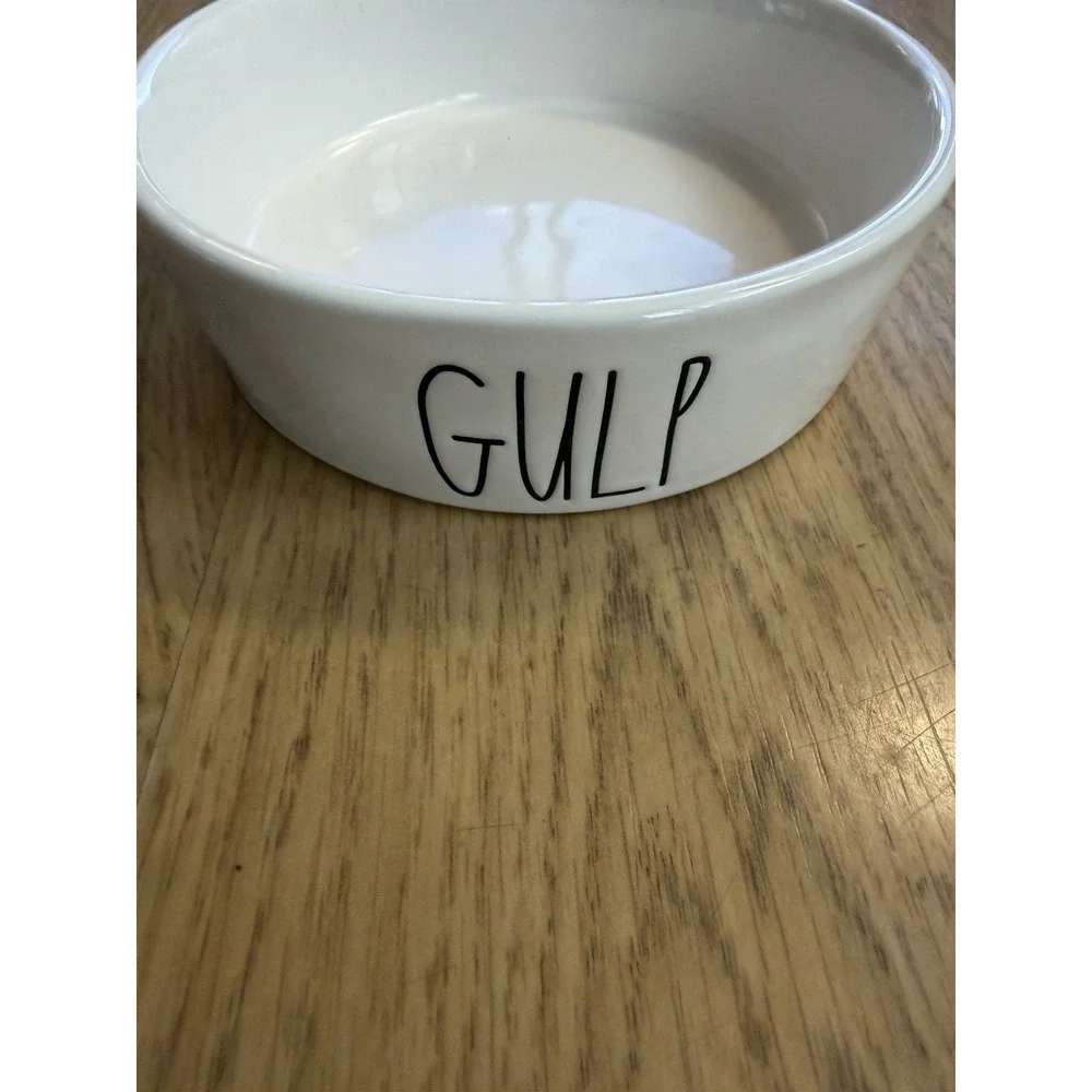 RAE Dunn Ceramic Dog Bowl, Pet Dish for Dogs and Cats
